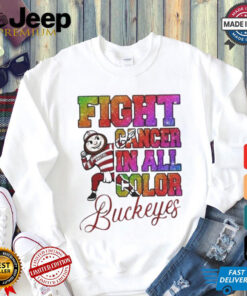 Official Ohio State Buckeyes Fight Cancer In All Color Shirt