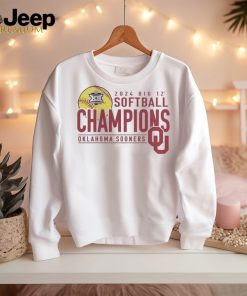 Official Oklahoma Sooners 2024 Big 12 Softball Conference Tournament Champions Base Stealer T Shirt