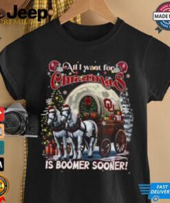 Official Oklahoma Sooners All I Want For Christmas Is To Boomer Sooner 2024 T shirt