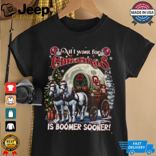 Official Oklahoma Sooners All I Want For Christmas Is To Boomer Sooner 2024 T shirt