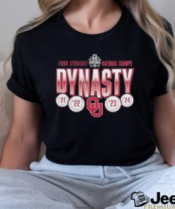 Official Oklahoma Sooners Dynasty Four Straight National Champions Shirt