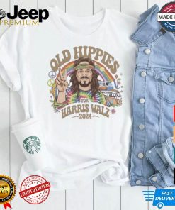 Official Old Hippies Harris Walz 2024 T Shirt