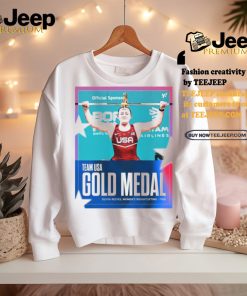 Official Olivia Reeves Team USA Gold Medal Women’s Weightlifting 71kg Paris Olympic 2024 Poster t shirt