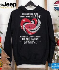 Official Once Upon A Time There Was A Lady Who Really Loved Her Arkansas Razorbacks Diamonds Shirt