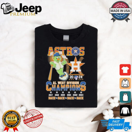 Official Orbit Houston Astros 2024 AL West Champions Back 4 Back Shirt