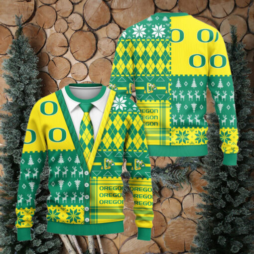 Official Oregon Duck Sooners Ugly Christmas Sweater