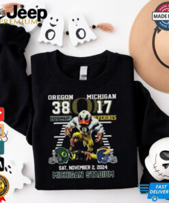 Official Oregon Ducks Beat Michigan Wolverines 2024 In Michigan Stadium 2024 Shirt