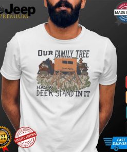 Official Our Family Tree Has A Deer Stand In It Cardin Mccoy T shirt