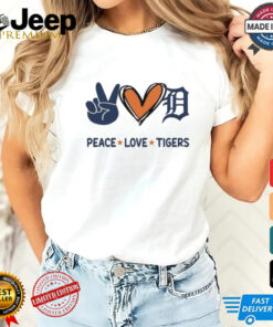 Official Peace Love Detroit Tigers MLB 2024 Shirt