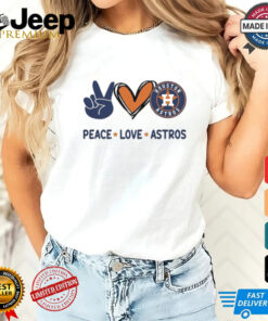 Official Peace Love Houston Astros MLB 2024 Shirt