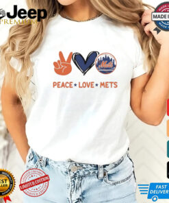 Official Peace Love New York Mets MLB 2024 Shirt