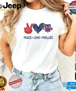 Official Peace Love Philadelphia Phillies MLB 2024 Shirt