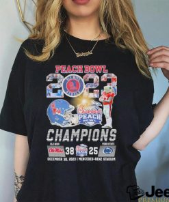 Official Peach Bowl 2023 Ole Miss Rebels Champions 38 25 Penn State Shirt