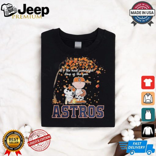 Official Peanuts Characters X Houston Astros It’S The Most Wonderful Time Of The Year 2024 Shirt