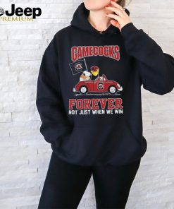 Official Peanuts Snoopy And Woodstock South Carolina Gamecocks National Championship On Car Forever Not Just When We Win Shirt