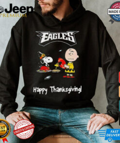 Official Peanuts philadelphia eagles NFL Football happy thanksgiving 2024 Shirt