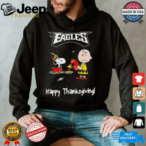 Official Peanuts philadelphia eagles NFL Football happy thanksgiving 2024 Shirt