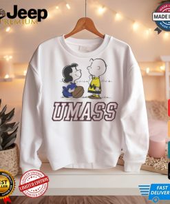 Official Peanuts x UMass Lucy Charlie Brown Football Graphic t shirt