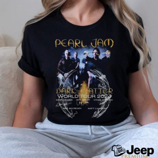 Official Pearl Jam Dark Matter World Tour 2024 Signatures Shirt