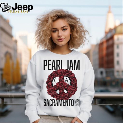 Official Pearl Jam In Sacramento, CA On May 13 2024 Event Shirt