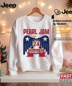 Official Pearl Jam Show In Missoula Montana At Washington Grizzly Stadium On August 22 2024 Two Sides Unisex T Shirt