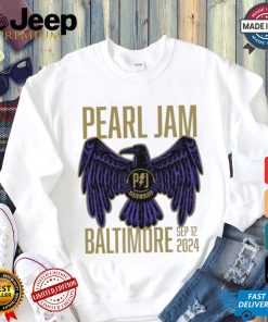 Official Pearl Jam With Glen Hansard Event Tee At CFG Bank Arena In Baltimore MD On September 12th 2024 The Eagle Artwork Two Side Unisex T Shirt