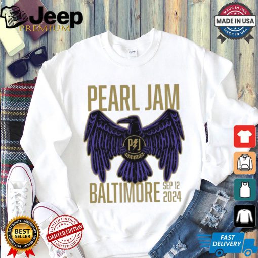 Official Pearl Jam With Glen Hansard Event Tee At CFG Bank Arena In Baltimore MD On September 12th 2024 The Eagle Artwork Two Side Unisex T Shirt