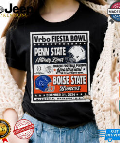 Official Penn State Nittany Lions Vs Boise State Broncos 2024 CFP Vrbo Fiesta Bowl Matchup Ringside Rivalry Dec 31 Vintage t shirt