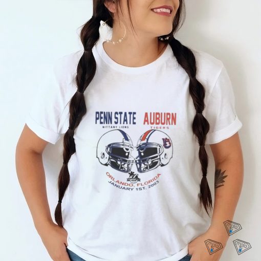 Official Penn State V Auburn College Football Helmets T Shirt