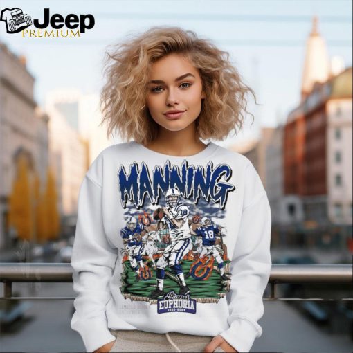 Official Peyton Manning Indianapolis Colts Number 18 Planet Euphoria Artwork 2024 t shirt