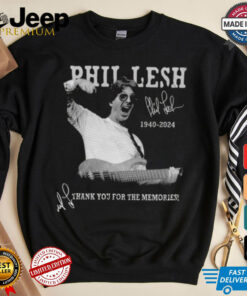 Official Phil Lesh 1940 2024 x Grateful Dead Thank You For The Memories Signature Shirt