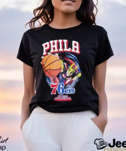 Official Philadelphia 76ers Hyperfly Unisex NBA x My Hero Academia All Might Smash T Shirt