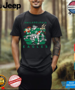 Official Philadelphia Eagles Cartoon Eagles Super Bowl 2024 Shirt