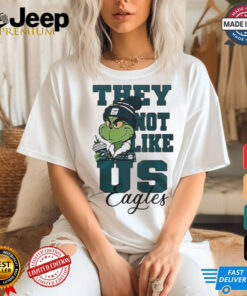 Official Philadelphia Eagles Grinch They Not Like Us Eagles White Version T Shirt