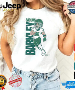 Official Philadelphia Eagles Saquon Barkley Superhero Star Painting t shirt