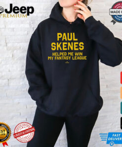 Official Pittsburgh Pirates MLB 2024 Paul Skenes Helped Me Win My Fantasy League t shirt