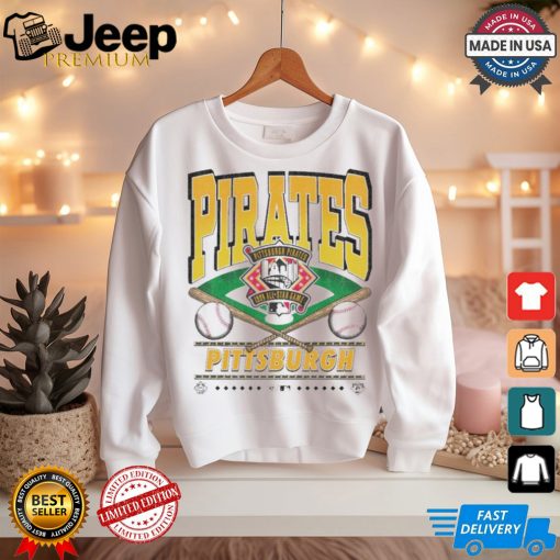 Official Pittsburgh Pirates White Straight Shot 47 Franklin Fashion Shirt