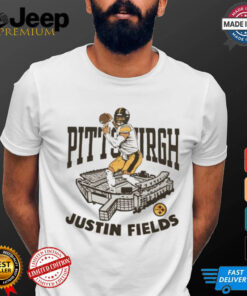 Official Pittsburgh Steelers Justin Fields NFL Acrisure Stadium t shirt