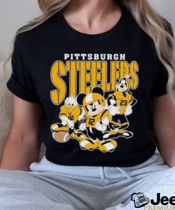 Official Pittsburgh Steelers Mickey Donald Duck And Goofy Football Team 2024 T shirt