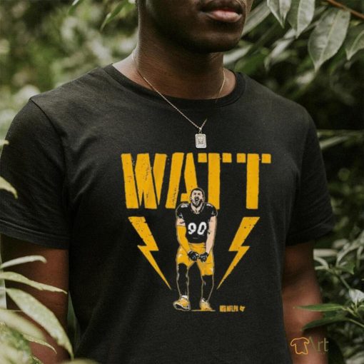 Official Pittsburgh Steelers Tj Watt Sack Celebration vintage Painting t shirt