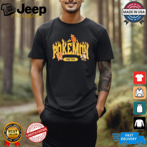 Official Pokemon Fire Type 2024 Graphic T Shirt