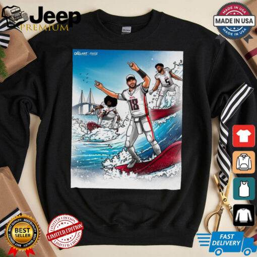 Official Poster Atlanta Falcons We Swag When We Surf Painting t shirt