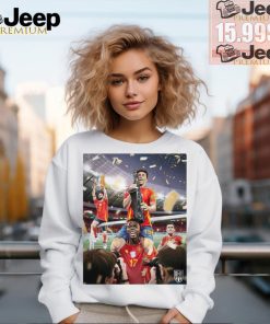 Official Poster Bleacher Report Football Spain Win Euro 2024 t shirt