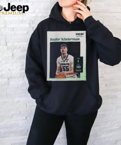 Official Poster Congrats To Baylor Scheierman Has Been Picked 30 At Round 1 By Boston Celtics At 2024 NBA Draft t shirt