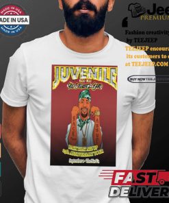 Official Poster Juvenile Sep 1 2024 The Norva in Norfolk VA t shirt