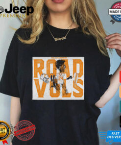 Official Poster Tennessee Vols Vs Oklahoma Sooners Road Vols Chad Fields t shirt