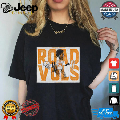 Official Poster Tennessee Vols Vs Oklahoma Sooners Road Vols Chad Fields t shirt