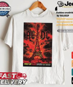 Official Poster ac Dc at hippodrome paris longchamp in paris france on august 13 2024 shirt