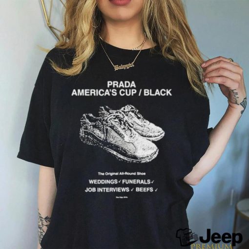 Official Prada americas cup black the allround shoe weddings funerals job interviews beefs shirt