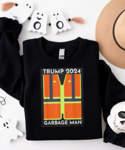 Official President Trump 2024 garbage truck man funny garbage truck Patriots support T shirt